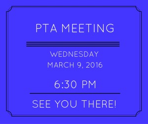 PTA MEETING MARCH