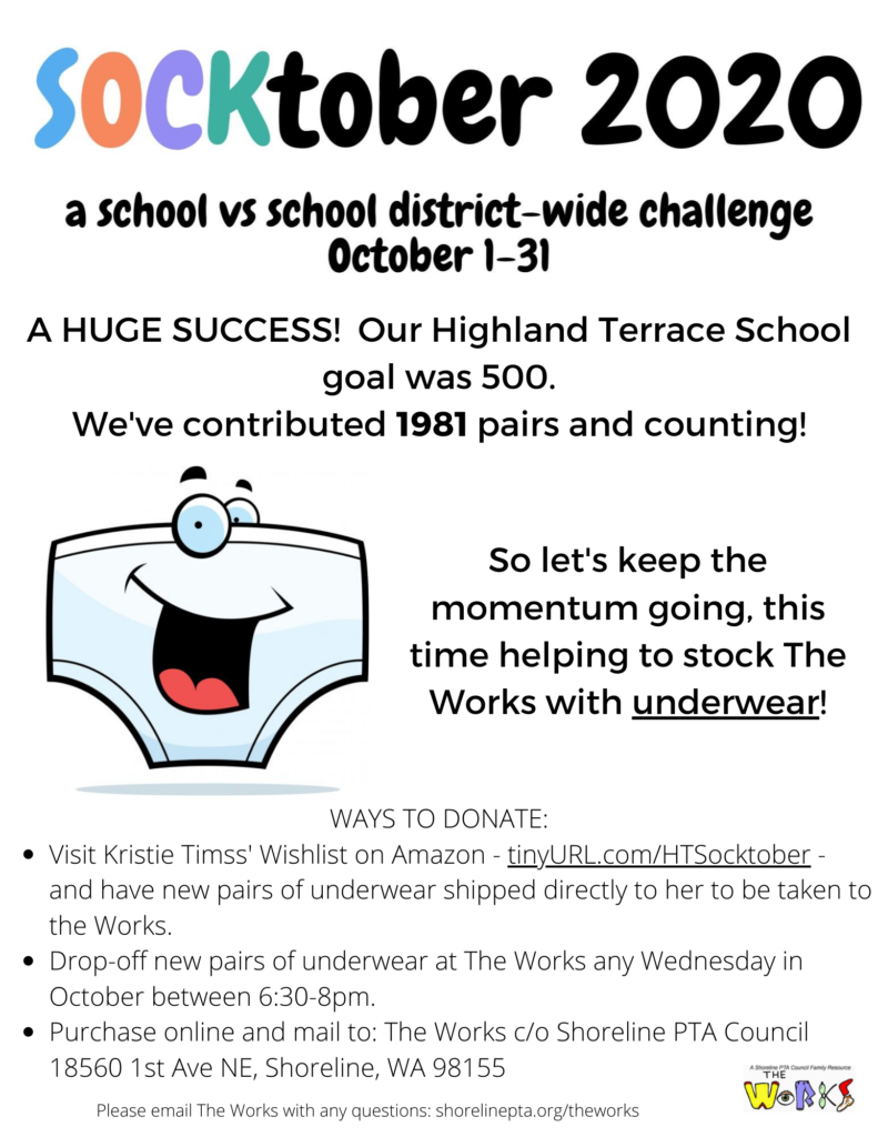 Socktober Underwear Drive