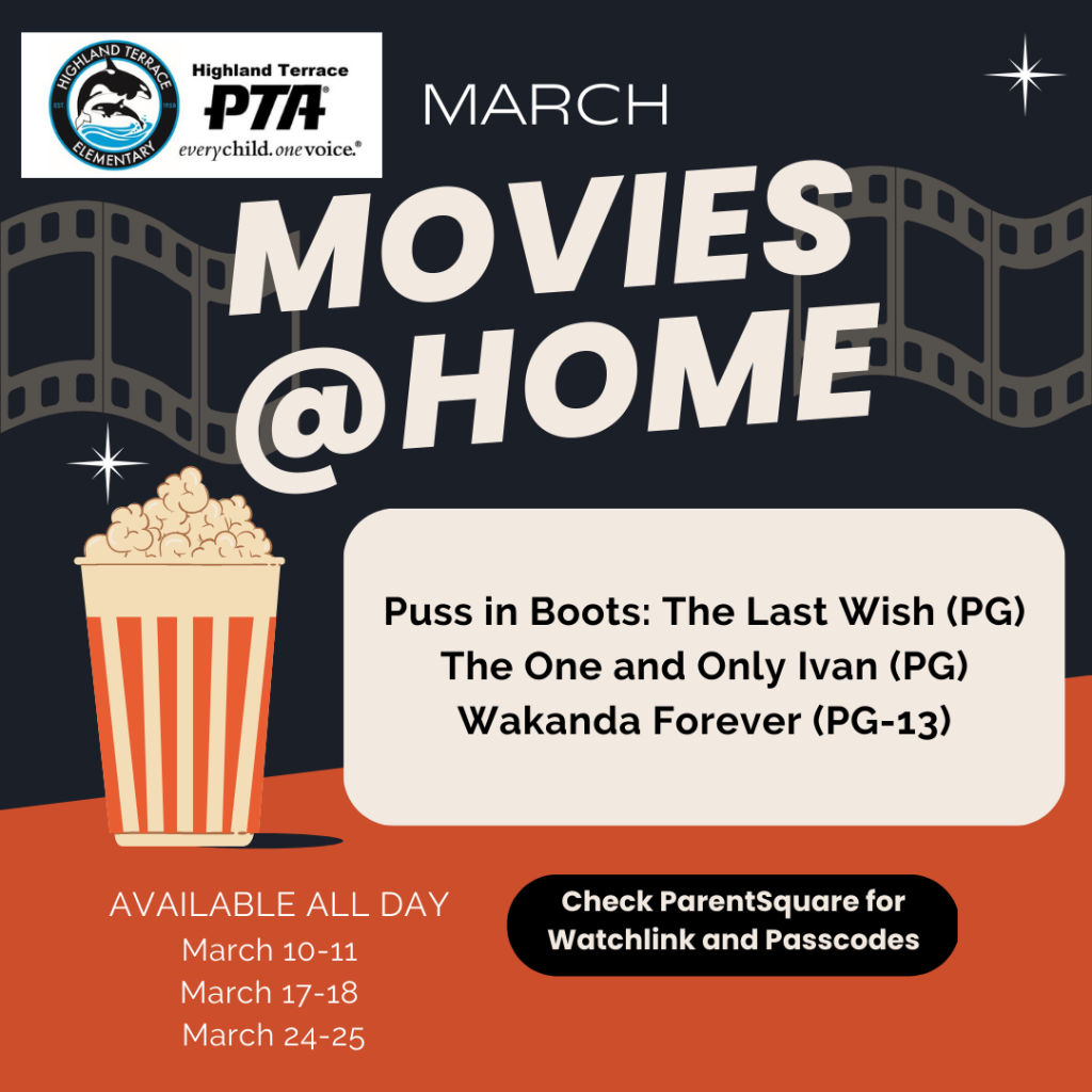 March Movies @ Home
