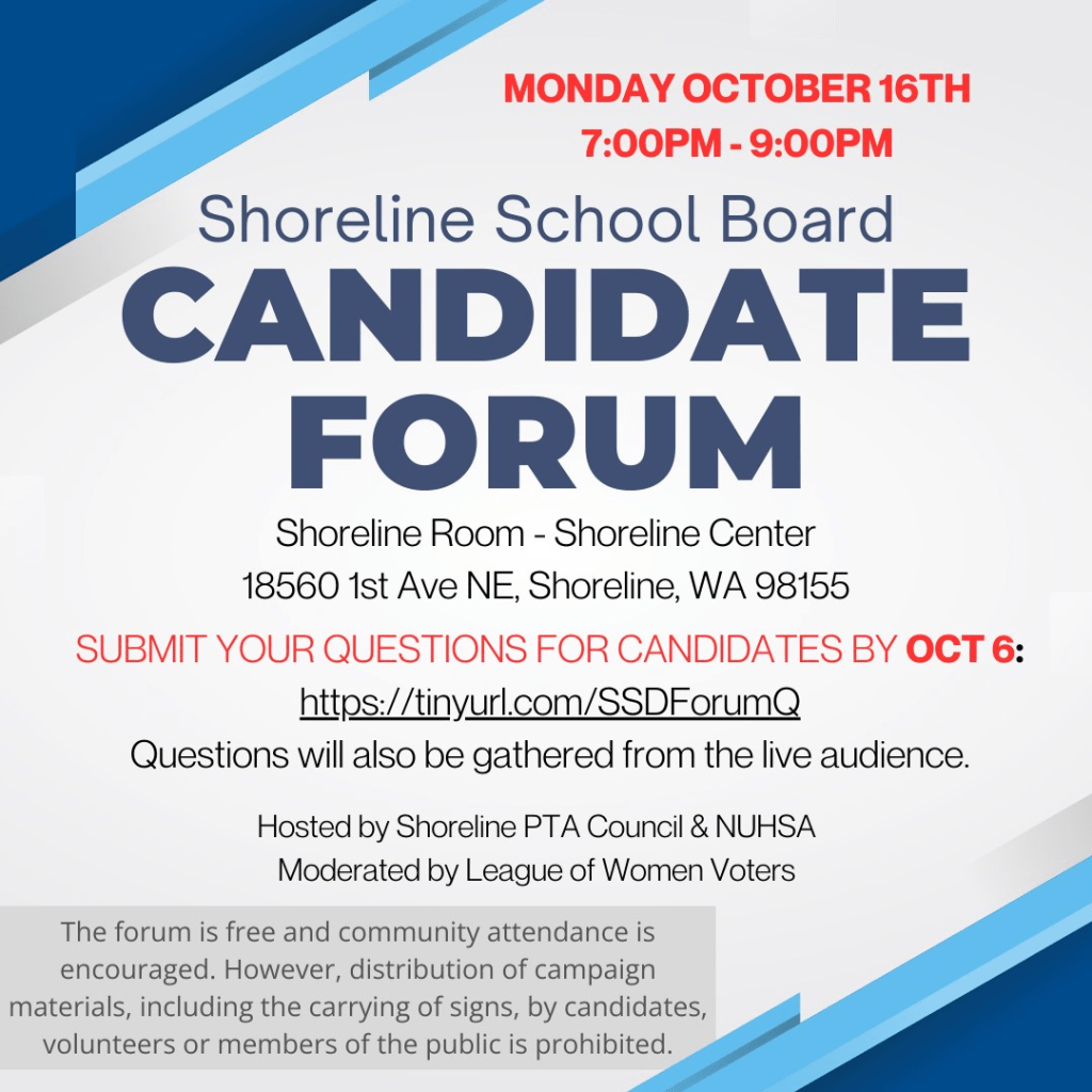 Candidate forum info